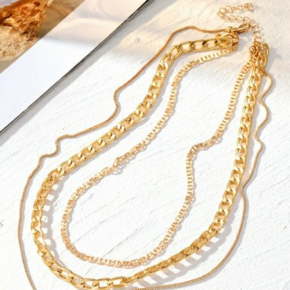 Stackable Chain Necklace Cross Shape Pendant - Picture 4 of 5